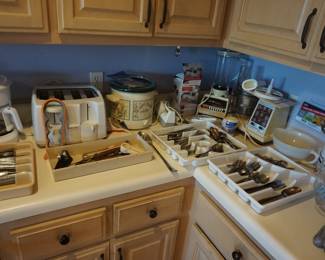 flatware, small appliances