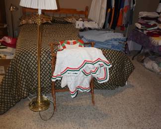 quilt Rack, bed, clothing, lamp