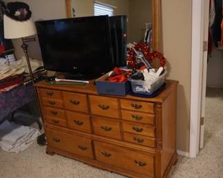 Dresser with Mirror, TV