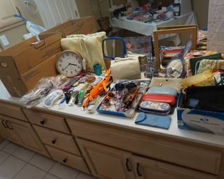 glasses, clocks, bags