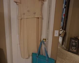 dress, purse