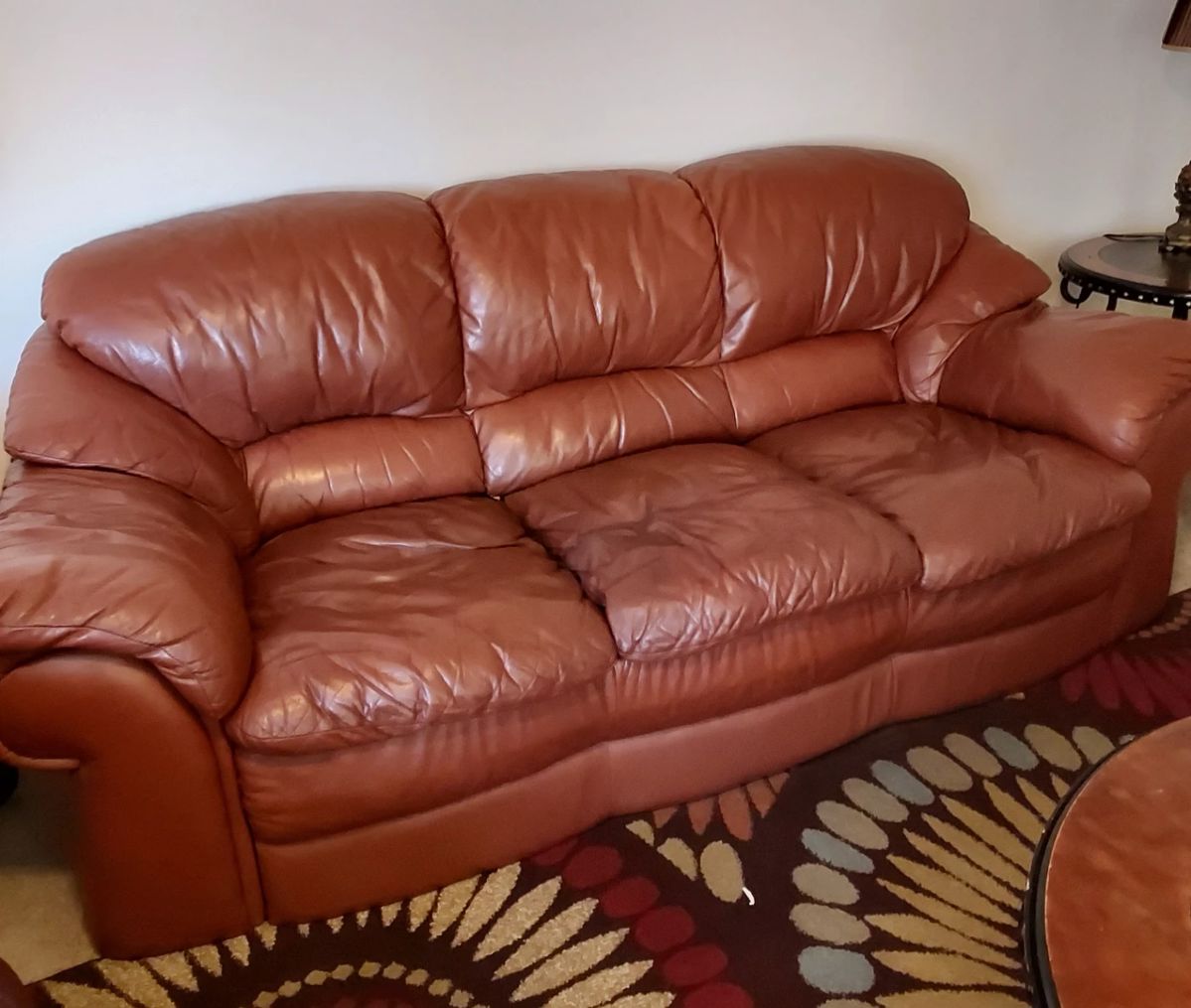 Leather sofa