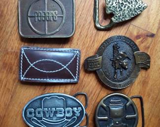 Vintage belt buckles