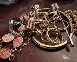 No gold but a few gold filled pieces