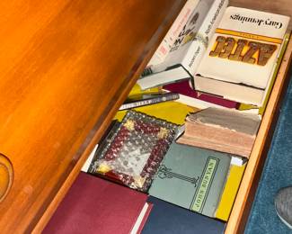 Books in a bureau.. hmmm