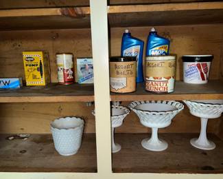 milk glass hiding in a cupboard