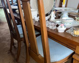 1960s Diningroom table chairs and china cabinet