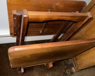 Wooden folding tables