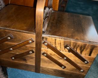 Sewing basket full of goodies