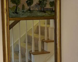 Reverse painted mirror-large