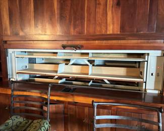 Vertical motorized carousel shelves