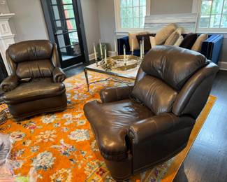 Hancock & Moore Leather Power Recliners