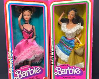 1979 Barbie Dolls of the World - Parisian & Italian Barbies - SEALED