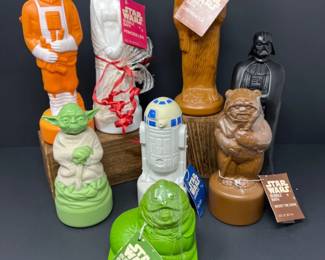 1981 Omni Star Wars Shampoo & Bubble Bath Bottles - Complete Set