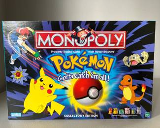 1999 Pokemon Monopoly Parker Brothers Gotta Catch Em All Board Game
