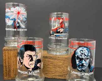 1984 Star Trek III Taco Bell Collectible Glasses - Set of 4