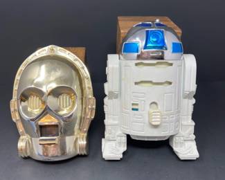 Vintage 1980 Kenner Star Wars R2-D2 & C-3PO Lightswitch Covers