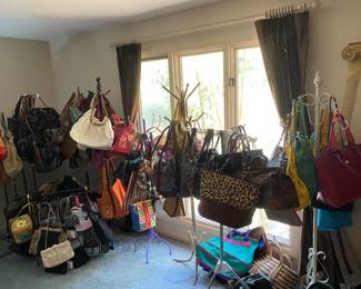 Folks always ask me when I'm going to have a room filled with nothing but purses and shoes. This one is for you.