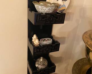 Shelf of many Asian delights.