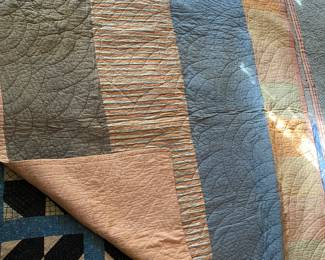 Several very cool and very vintage quilts.