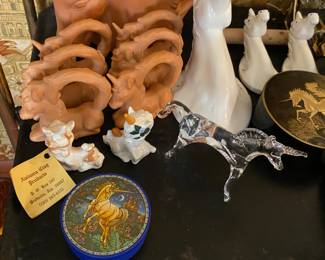 A whole table full of unicorn stuff!