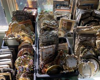 Hundreds of bedazzled frames by famous makers.