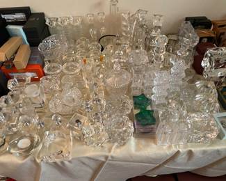 Loads of Oleg Cassini crystal.