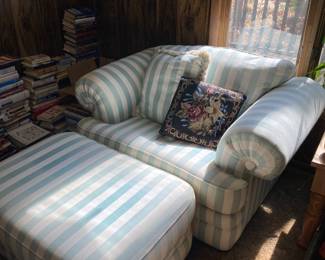 Fun chair and ottoman.