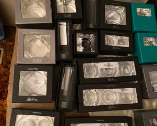 If you collect Oleg Cassini crystal you will adore this house.