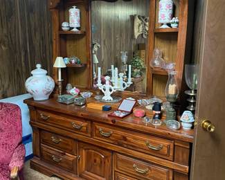 Large heavy obsolescent style dresser.