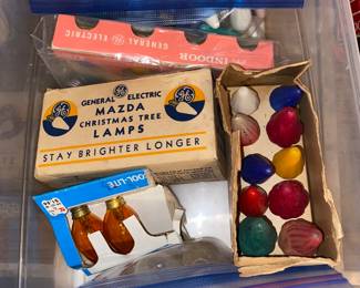 Antique Christmas tree light bulbs