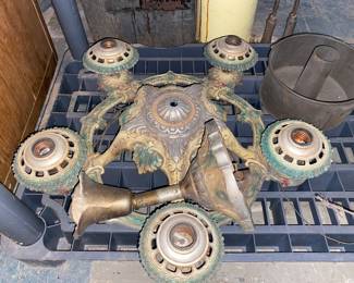 Antique hanging light fixture 