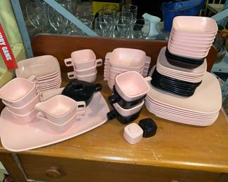 Brookpark ware in pink and black