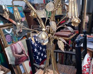 Metal side table base