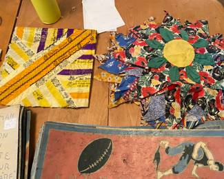 Sewing items -quilt pieces