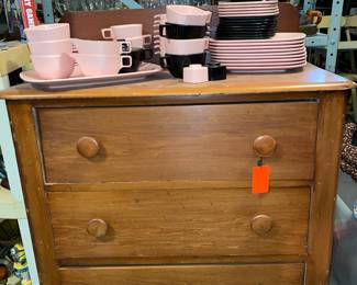 3 drawer antique dresser