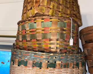 Antique baskets inc. potato print basket 