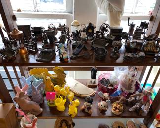 Pencil sharpener collection and Vtg. Easter decor