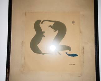 Art print otters