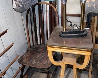 Antique tables and chairs 