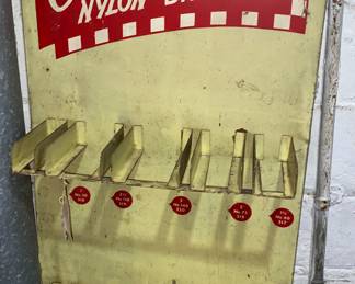 Checker nylon brushes display rack