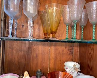Vtg. Stemware and more 