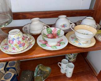 Teacups and saucers