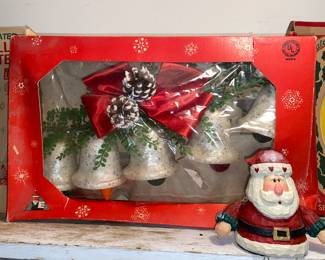 Vtg. Christmas bells decor