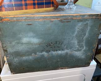 Antique shipping box