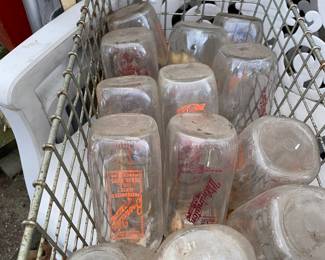 Vtg. Milk bottles