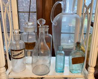 Vtg. Art glass, bottles and more 