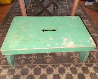 Small green stool