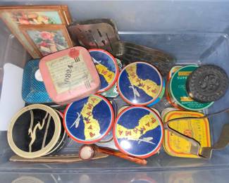 Assorted tins