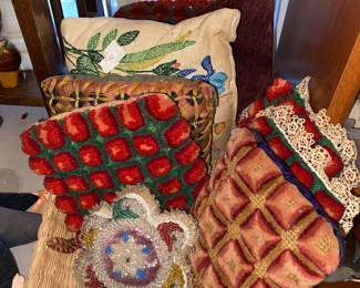 Victorian and Amish pin cushions